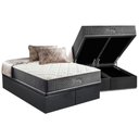 Ver imagem 1 de Cama Box Baú King: Colchão Molas Ensacadas Anjos MasterPocket Fort Flex + Base CRC Suede Gray(