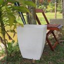 Ver imagem 3 de Vaso Planta 45x35 Moderno Trapézio Polietileno - BRANCO 006