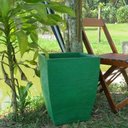 Ver imagem 3 de Vaso Planta 45x35 Moderno Trapézio Polietileno - VERDE BANDEIRA 011