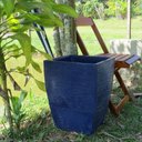 Ver imagem 3 de Vaso Planta 45x35 Moderno Trapézio Polietileno - AZUL ESCURO 013