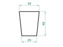 Ver imagem 7 de Kit 2 Vaso Planta 50x40 Redondo Cônico Polietileno - CORES VARIADAS