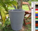 Ver imagem 4 de Kit 2 Vaso Planta 50x40 Redondo Cônico Polietileno - CORES VARIADAS