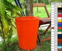 Ver imagem 1 de Kit 2 Vaso Planta 50x40 Redondo Cônico Polietileno - LARANJA SUNSET 010