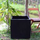 Ver imagem 2 de Vaso Planta 50x50 Quadrado Polietileno - PRETO 002