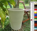 Ver imagem 1 de Kit 2 Vaso Planta 50x40 Redondo Cônico Polietileno - BEGE CASTANHA 012