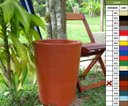 Ver imagem 1 de Kit 2 Vaso Planta 50x40 Redondo Cônico Polietileno - TERRACOTA 016