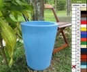 Ver imagem 1 de Kit 2 Vaso Planta 50x40 Redondo Cônico Polietileno - AZUL BEBE 019