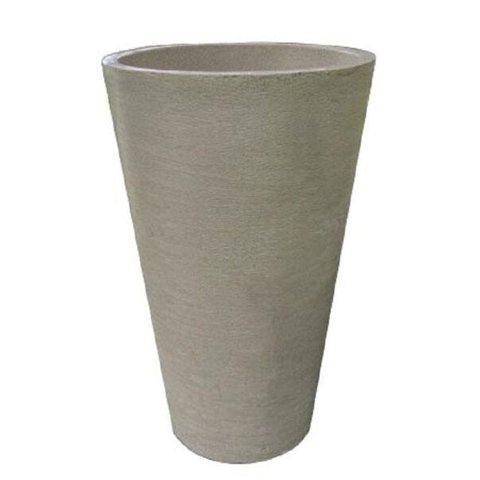 Kit 2 Vaso Planta 75x50 Redondo Cônico Polietileno - AREIA 001