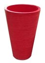 Ver imagem 1 de Kit 2 Vaso Planta 75x50 Redondo Cônico Polietileno - VERMELHO PAU BRASIL 005