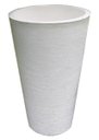 Ver imagem 1 de Kit 2 Vaso Planta 75x50 Redondo Cônico Polietileno - BRANCO 006