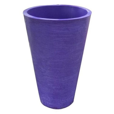 Kit 2 Vaso Planta 75x50 Redondo Cônico Polietileno - LILAS VIOLETA 008