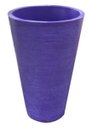Ver imagem 1 de Kit 2 Vaso Planta 75x50 Redondo Cônico Polietileno - LILAS VIOLETA 008