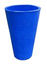Ver imagem 1 de Kit 2 Vaso Planta 75x50 Redondo Cônico Polietileno - AZUL ARARA 009