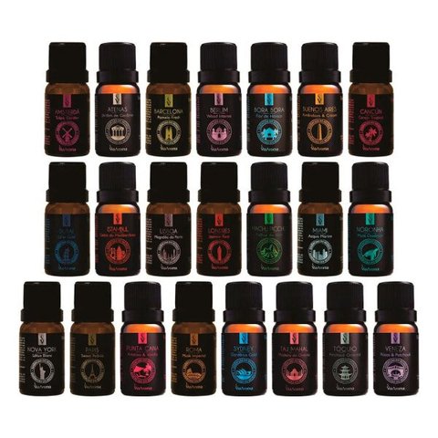 Essências da Linha Mundo Via Aroma 15 unidades 10 ml