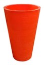 Ver imagem 1 de Kit 2 Vaso Planta 75x50 Redondo Cônico Polietileno - LARANJA SUNSET 010