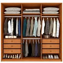 Ver imagem 4 de Guarda-Roupa Casal com 6 Portas e 6 Gavetas 201cm Multimóveis CR35494 Cinamomo/Off White