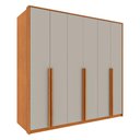 Ver imagem 2 de Guarda-Roupa Casal com 6 Portas e 6 Gavetas 201cm Multimóveis CR35494 Cinamomo/Off White