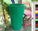 Ver imagem 2 de Kit 2 Vaso Planta 75x50 Redondo Cônico Polietileno - VERDE BANDEIRA 011