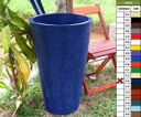 Ver imagem 2 de Kit 2 Vaso Planta 75x50 Redondo Cônico Polietileno - AZUL ESCURO 013