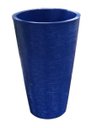 Ver imagem 1 de Kit 2 Vaso Planta 75x50 Redondo Cônico Polietileno - AZUL ESCURO 013