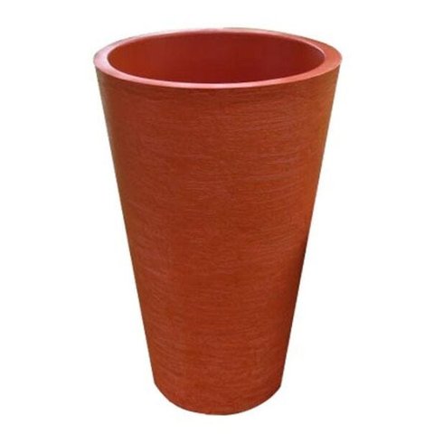 Kit 2 Vaso Planta 75x50 Redondo Cônico Polietileno - TERRACOTA 016