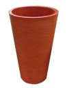 Ver imagem 1 de Kit 2 Vaso Planta 75x50 Redondo Cônico Polietileno - TERRACOTA 016