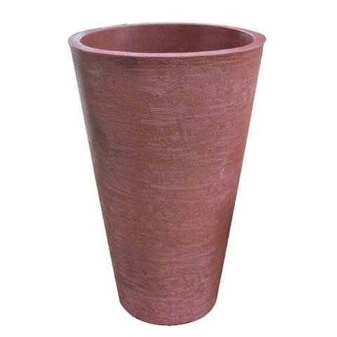 Kit 2 Vaso Planta 75x50 Redondo Cônico Polietileno - FERRUGEM 017