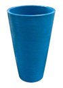 Ver imagem 1 de Kit 2 Vaso Planta 75x50 Redondo Cônico Polietileno - AZUL TURQUESA 018