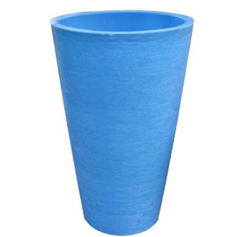 Kit 2 Vaso Planta 75x50 Redondo Cônico Polietileno - AZUL BEBE 019