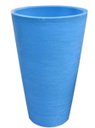 Ver imagem 1 de Kit 2 Vaso Planta 75x50 Redondo Cônico Polietileno - AZUL BEBE 019