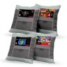 Kit 4 Capas De Almofadas Decorativas Own Fitas Super Nintendo 45x45cm - 1