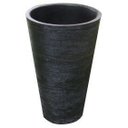 Ver imagem 1 de Vaso Planta 35x25 Redondo Cônico Cachepot Polietileno - PRETO 002