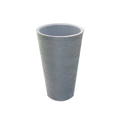 Vaso Planta 35x25 Redondo Cônico Cachepot Polietileno - CINZA CIMENTO 004