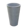 Vaso Planta 35x25 Redondo Cônico Cachepot Polietileno - CINZA CIMENTO 004 - 1