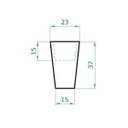 Ver imagem 5 de Vaso Planta 35x25 Redondo Cônico Cachepot Polietileno - CINZA CIMENTO 004