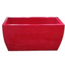 Ver imagem 1 de Kit 2 Vaso Planta 50x25 Jardineira Floreira Polietileno - VERMELHO PAU BRASIL 005