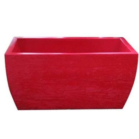 Kit 2 Vaso Planta 50x25 Jardineira Floreira Polietileno - VERMELHO PAU BRASIL 005