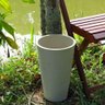 Vaso Planta 35x25 Redondo Cônico Cachepot Polietileno - BEGE CASTANHA 012 - 3