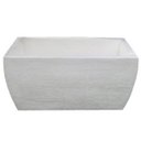 Ver imagem 1 de Kit 2 Vaso Planta 50x25 Jardineira Floreira Polietileno - BRANCO 006