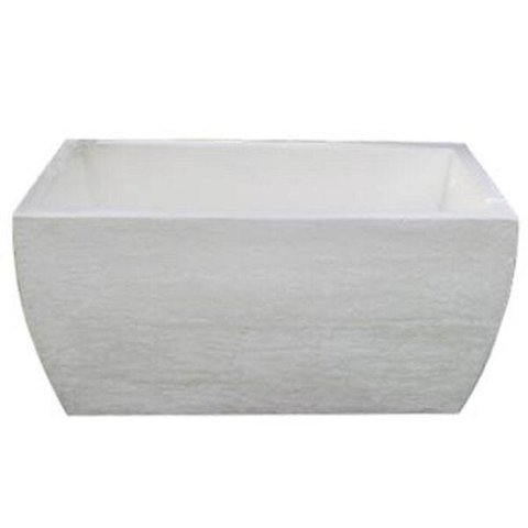 Kit 2 Vaso Planta 50x25 Jardineira Floreira Polietileno - BRANCO 006