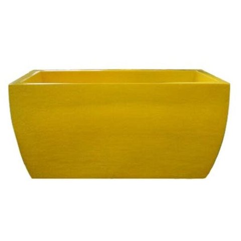 Kit 2 Vaso Planta 50x25 Jardineira Floreira Polietileno - AMARELO GIRASSOL 007