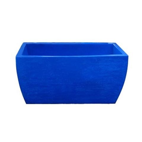 Kit 2 Vaso Planta 50x25 Jardineira Floreira Polietileno - AZUL ARARA 009