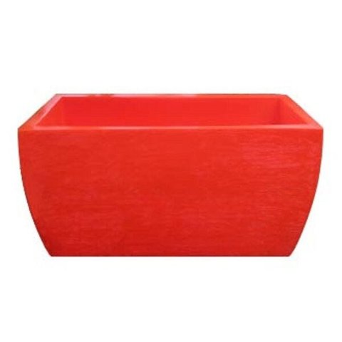 Kit 2 Vaso Planta 50x25 Jardineira Floreira Polietileno - LARANJA SUNSET 010