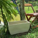 Ver imagem 3 de Kit 2 Vaso Planta 50x25 Jardineira Floreira Polietileno - BEGE CASTANHA 012