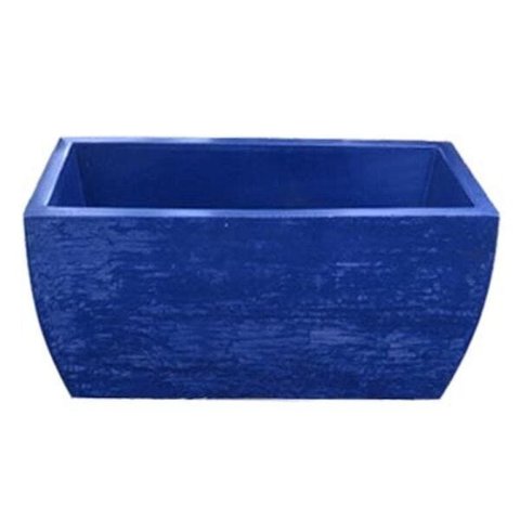 Kit 2 Vaso Planta 50x25 Jardineira Floreira Polietileno - AZUL ESCURO 013