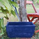 Ver imagem 2 de Kit 2 Vaso Planta 50x25 Jardineira Floreira Polietileno - AZUL ESCURO 013
