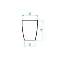 Ver imagem 2 de Kit Vaso Planta + Prato Rodízio 45x35 Moderno Trapézio Polietileno - Preto 002