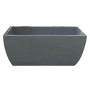 Ver imagem 1 de Vaso Planta 65x30 Jardineira Floreira Polietileno - CINZA CIMENTO 004