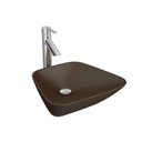 Ver imagem 1 de Cuba de Apoio de Mesa para Banheiro Trapezoidal L1065 Marrom Fosco - Deca