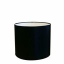 Ver imagem 1 de Cúpula Abajur e Luminária em Tecido Cilíndrica Vivare Cp-8010 Ø25x25cm - Bocal Europeu - Preto